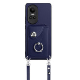 Organ Card Bag Ring Holder Phone Case with Long Lanyard